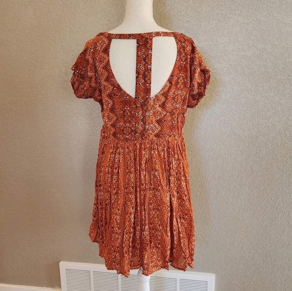 Free people Sundown mini babydoll dress size Medium with pockets - Picture 7 of 10